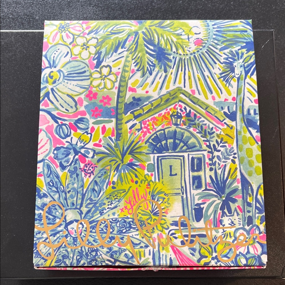 Lilly Pulitzer Tropical Floral Box with Pink and Blue